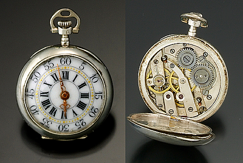 Antique Silver Miniature Pendant Watch