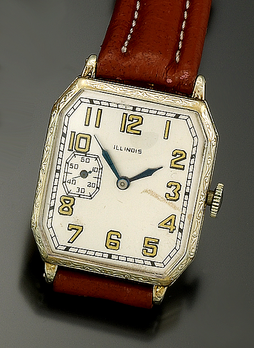 Oversize Illinois Vintage Wrist Watch